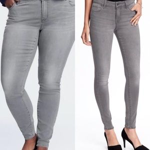 (Old Navy) Grey Rockstar Skinny Jeans